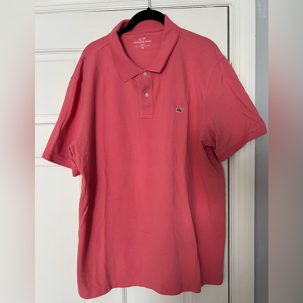 Vineyard Vines Pink Polo Shirt Classic Style